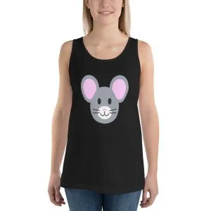 Roostah The 2 Pink Rat Unisex Tank Top (Black)